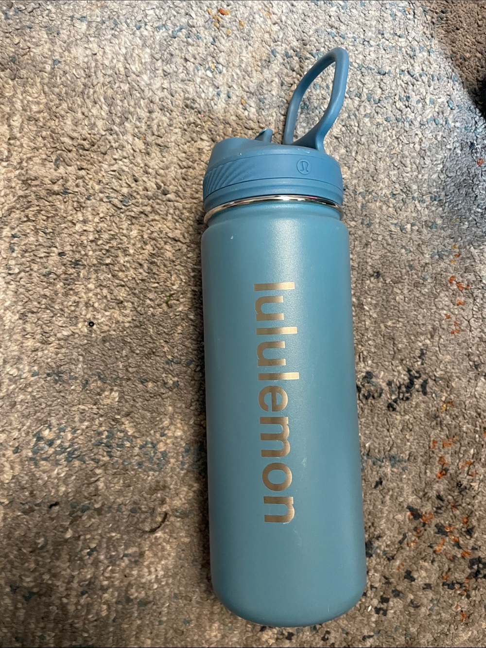 lululemon athletica Blue Stainless Water Bottle with Handle